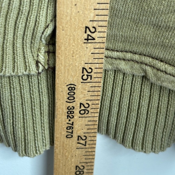 Free People FP Movement Honey Dove Pullover Hoodie L Army Olive Green Oversized - Picture 12 of 15